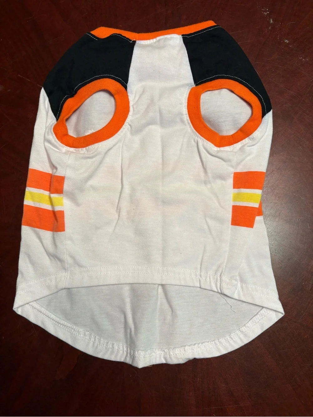 Trick or Treat Orange & White Dog Tee - Holiday Pet Shirt